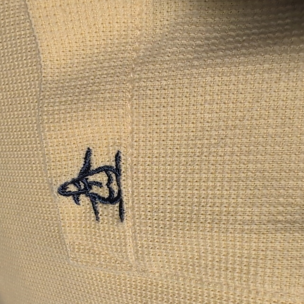 Men's Vintage Y2K Penguin Grand Slam Yellow Golf Polo Top Size Large - Picture 4 of 7